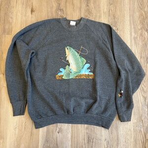Vintage fishing Crewneck Sweatshirt